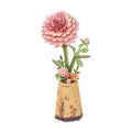 Fleur en bois Rowood Pink Dahlia TW131 assemblée