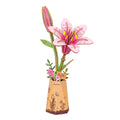 Fleur en bois Rowood Pink Lily TW071 assemblée