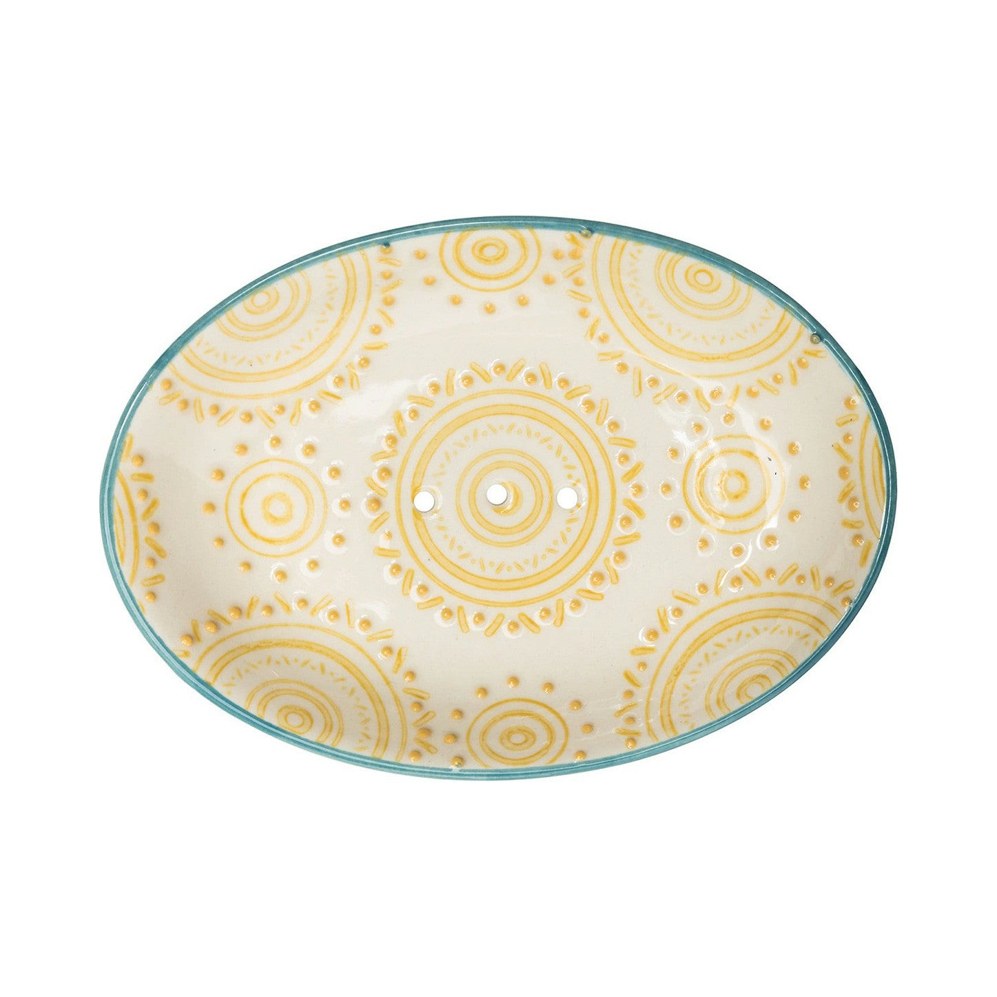 Porte-savon ovale motif Boho Chic