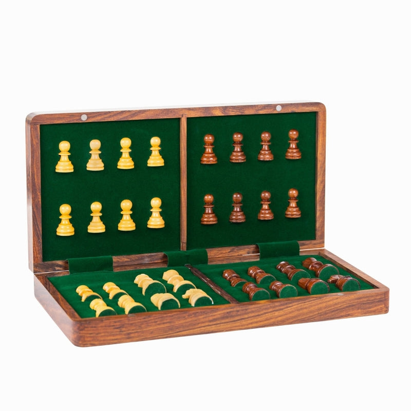 Échiquier pliant magnétique en bois 30 cm