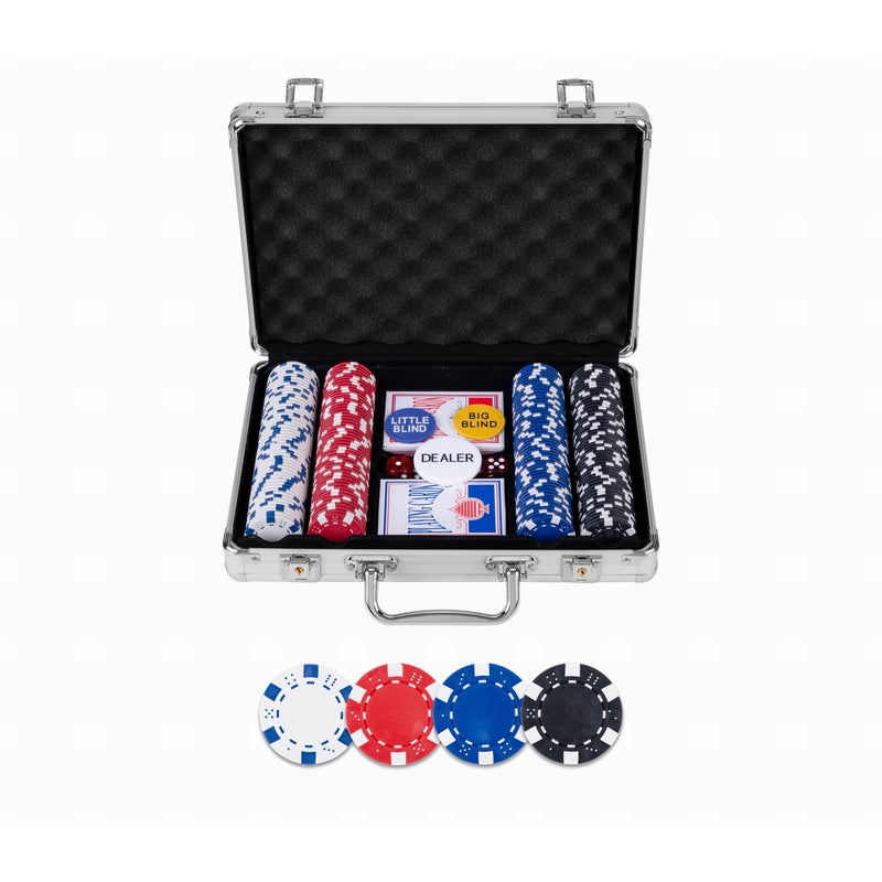 Mallette de poker métallique 200 jetons