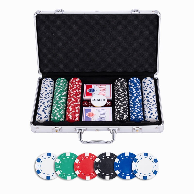 Mallette de poker métallique 300 jetons
