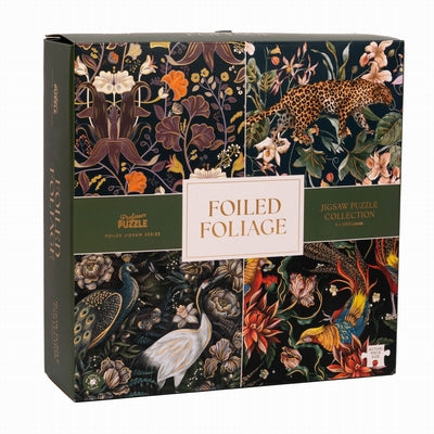 Coffret Foiled Foliage, 4 puzzles de 1 000 pièces