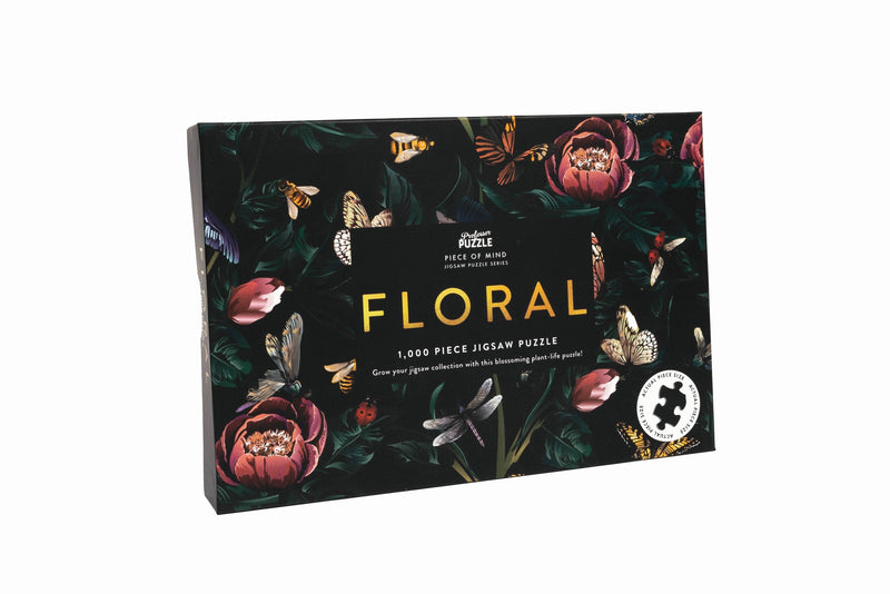 Puzzle Floral 1000 pièces aux détails dorés